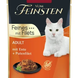 Online Kaufen Sparpaket 18 x 85 g Animonda vom Feinsten Feines mit Filets Adult mit Ente + Putenfilet Katzen Nassfutter